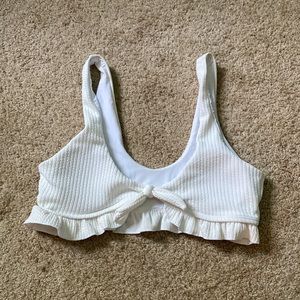 Shein White Bathing Suit Top